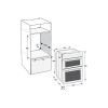 Hotpoint DIH82G1AB Built In Electric Multifunctional Double Oven 71L / 38L - Black with Air Fry