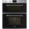 Smeg DUSF400B Cucina Built-Under Double Oven in Black A Rated