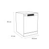 Schonhaus DWSF0115FSBW Freestanding Dishwasher - White - 15 Place Settings B Rated