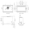 Elica LANE-80-RM 70cm Wide Built In Hood - Stainless Steel A Rated,  For Remote Motor