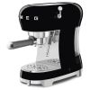 Smeg ECF02BLUK 50's Style Espresso Coffee Machine with Steam Wand, Black