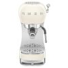 Smeg ECF02CRUK 50's Style Espresso Coffee Machine with Steam Wand, Cream
