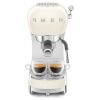 Smeg ECF02CRUK 50's Style Espresso Coffee Machine with Steam Wand, Cream