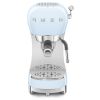 Smeg ECF02PBUK 50's Style Espresso Coffee Machine with Steam Wand, Pastel Blue