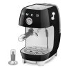 Smeg ECF03BLUK Manual Espresso Coffee Machine with Cold Brew in Black