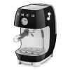 Smeg ECF03BLUK Manual Espresso Coffee Machine with Cold Brew in Black