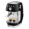 Smeg ECF03BLUK Manual Espresso Coffee Machine with Cold Brew in Black