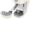 Smeg ECF03CRUK Manual Espresso Coffee Machine with Cold Brew in Cream