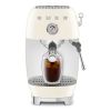 Smeg ECF03CRUK Manual Espresso Coffee Machine with Cold Brew in Cream