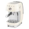 Smeg ECF03CRUK Manual Espresso Coffee Machine with Cold Brew in Cream