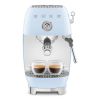 Smeg ECF03PBUK Manual Espresso Coffee Machine with Cold Brew in Pastel Blue