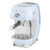 Smeg ECF03PBUK Manual Espresso Coffee Machine with Cold Brew in Pastel Blue