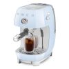 Smeg ECF03PBUK Manual Espresso Coffee Machine with Cold Brew in Pastel Blue