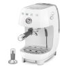 Smeg ECF03WHUK Manual Espresso Coffee Machine with Cold Brew in White