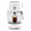Smeg ECF03WHUK Manual Espresso Coffee Machine with Cold Brew in White