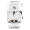 Smeg ECF03WHUK Manual Espresso Coffee Machine with Cold Brew in White