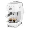 Smeg ECF03WHUK Manual Espresso Coffee Machine with Cold Brew in White