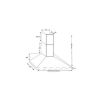 CDA ECH73SS 70cm Chimney Extractor Hood In Stainless Steel