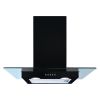 CDA ECN62BL 60cm Flat Glass Extractor Chimney Hood in Black
