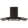 CDA ECP82BL 80cm Curved Glass Extractor In Black