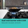 Siemens ER3A6AI10 Built In Black Glass Wok Burner 30cm Gas Hob