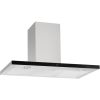 CDA EVP92SS 90cm Linear Chimney Cooker Hood, Stainless Steel/Black Facia