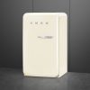 Smeg FAB10LCR6 55cm Retro 50s Style Free Standing Fridge with Ice Box in Cream, Left hand hinge