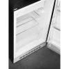 Smeg FAB10RBL6 55cm Retro 50s Style Free Standing Fridge with Ice Box in Black, Right hand hinge