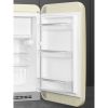 Smeg FAB10RCR6 55cm Retro 50s Style Free Standing Fridge with Ice Box in Cream, Right hand hinge
