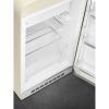 Smeg FAB10RCR6 55cm Retro 50s Style Free Standing Fridge with Ice Box in Cream, Right hand hinge