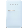 Smeg FAB10RPB6 55cm Retro 50s Style Free Standing Fridge with Ice Box in Pastel Blue, Right hand hinge