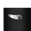 Smeg FAB28LBL6UK 60cm Retro 50s Style Free Standing Fridge with Ice Box in Black, Left Hand Hinge