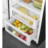 Smeg FAB28LBL6UK 60cm Retro 50s Style Free Standing Fridge with Ice Box in Black, Left Hand Hinge