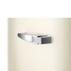 Smeg FAB28LCR6UK 60cm Retro 50s Style Free Standing Fridge with Ice Box in Cream, Left Hand Hinge