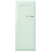 Smeg FAB28LPG6 60cm Retro 50s Style Free Standing Fridge with Ice Box in Pastel Green, Left Hand Hinge