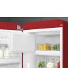 Smeg FAB28LRD6UK 60cm Retro 50s Style Free Standing Fridge with Ice Box in Red, Left Hand Hinge