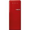 Smeg FAB28LRD5UK 60cm Retro 50s Style Free Standing Fridge with Ice Box in Red, Left Hand Hinge