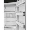 Smeg FAB28RBL6UK 60cm Retro 50s Style Free Standing Fridge with Ice Box in Black, Right Hand Hinge