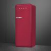 Smeg FAB28RDRB5 60cm Retro 50s Style Free Standing Fridge with Ice Box in Ruby Red, Right Hand Hinge