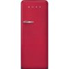 Smeg FAB28RDRB6 60cm 0s Style Right Hand Hinge Fridge with Ice Box, Ruby Red