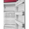 Smeg FAB28RDRB6 60cm 0s Style Right Hand Hinge Fridge with Ice Box, Ruby Red