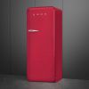 Smeg FAB28RDRB6 60cm 0s Style Right Hand Hinge Fridge with Ice Box, Ruby Red