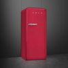 Smeg FAB28RDRB6 60cm 0s Style Right Hand Hinge Fridge with Ice Box, Ruby Red