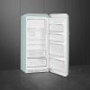 Smeg FAB28RDSA6 60cm Retro 50s Style Free Standing Fridge with Ice Box in Sea Salt Green, Right Hand Hinge