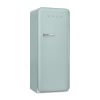 Smeg FAB28RDSA6 60cm Retro 50s Style Free Standing Fridge with Ice Box in Sea Salt Green, Right Hand Hinge