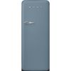 Smeg FAB28RDSB6 60cm Retro Free Standing Fridge with Ice Box in Storm Blue, Right hand hinge