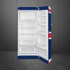 Smeg FAB28RDUJ5 60cm Retro 50s Style Free Standing Fridge with Ice Box in The Union Jack Colours, Right Hand Hinge