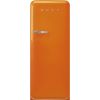 Smeg FAB28ROR6 60cm Retro 50s Style Free Standing Fridge with Ice Box in Orange, Right Hand Hinge
