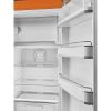 Smeg FAB28ROR6 60cm Retro 50s Style Free Standing Fridge with Ice Box in Orange, Right Hand Hinge
