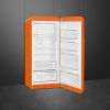 Smeg FAB28ROR6 60cm Retro 50s Style Free Standing Fridge with Ice Box in Orange, Right Hand Hinge